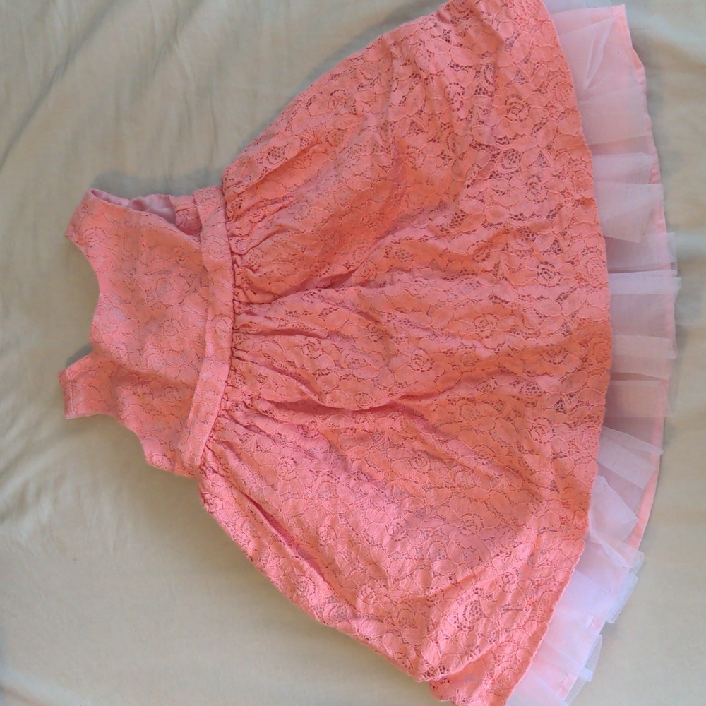 Dressed Up by Gymboree Pink Formal Lace Dress